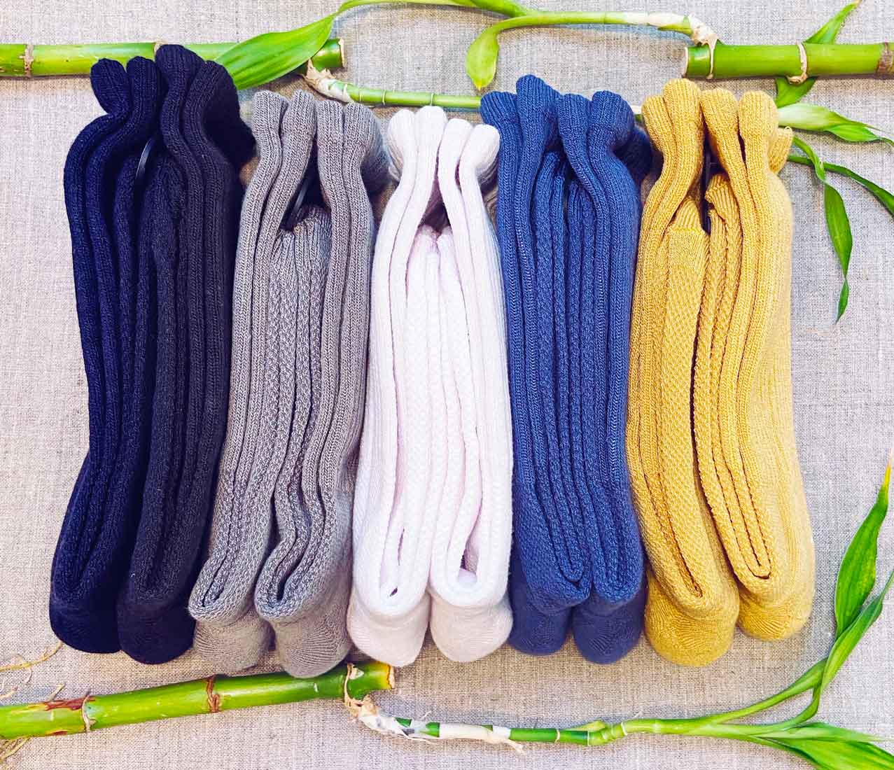 five coloures bamboo socks